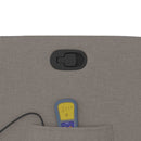 vidaXL tópszínű szövet dönthető masszázsfotel