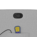 vidaXL felhőszürke szövet dönthető masszázsfotel