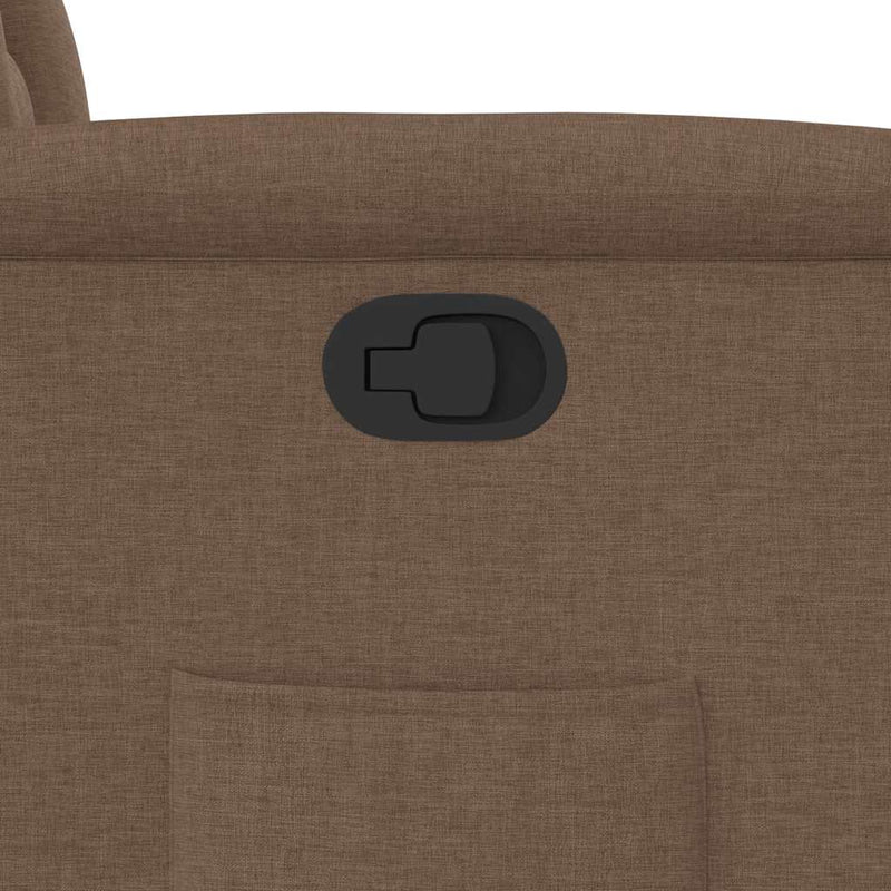 vidaXL barna szövet dönthető szék