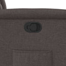 vidaXL sötétbarna szövet dönthető fotel