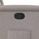 vidaXL tópszínű szövet dönthető fotel