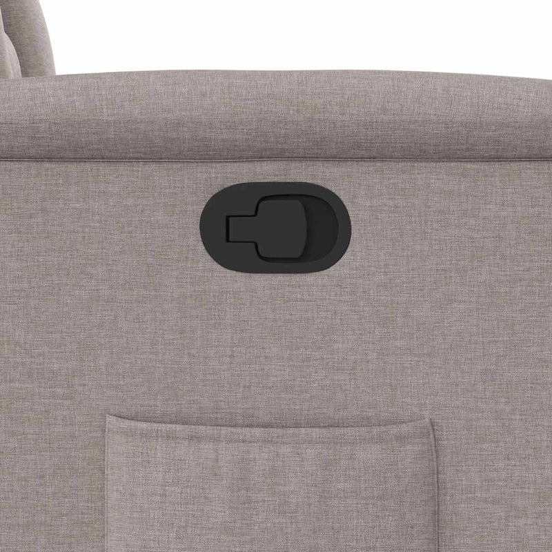 vidaXL tópszínű szövet dönthető fotel