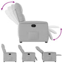 vidaXL felhőszürke szövet dönthető fotel