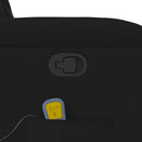 vidaXL fekete szövet dönthető masszázsfotel