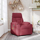 vidaXL bordó dönthető szövet masszázsfotel