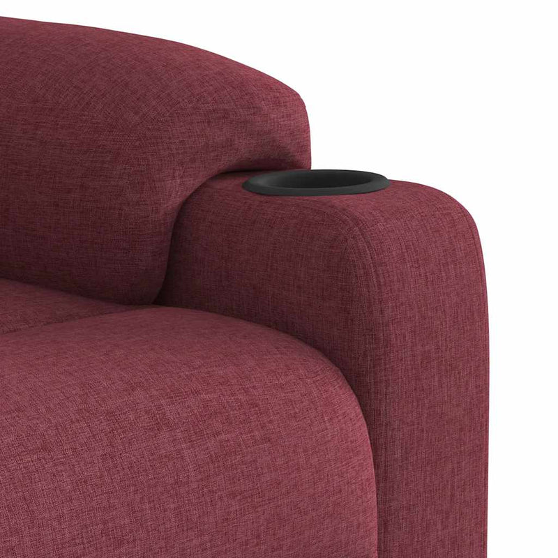 vidaXL bordó dönthető szövet masszázsfotel
