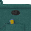 vidaXL sötétzöld szövet dönthető masszázsfotel