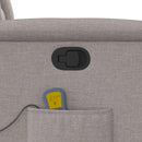 vidaXL tópszínű szövet dönthető masszázsfotel