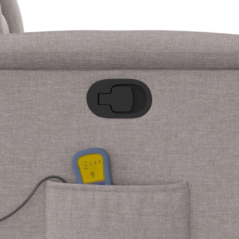 vidaXL tópszínű szövet dönthető masszázsfotel