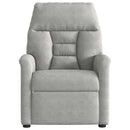 vidaXL világosszürke mikroszálas szövet dönthető fotel