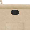 vidaXL krémszínű mikroszálas szövet dönthető fotel