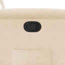 vidaXL bézs mikroszálas szövet dönthető fotel