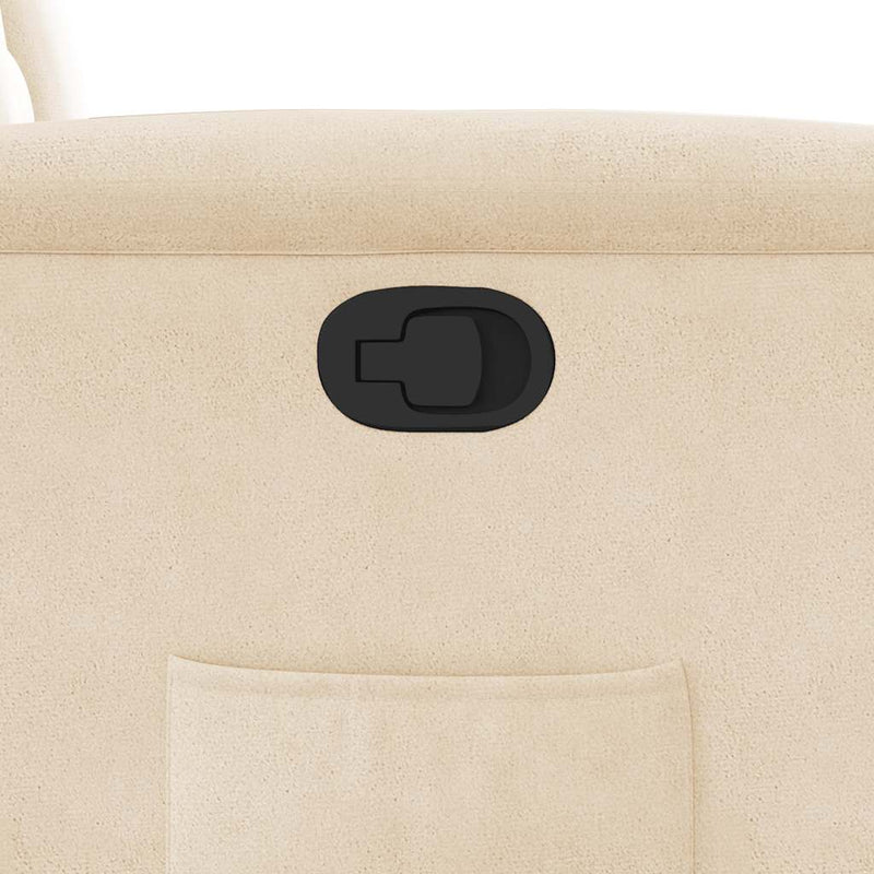 vidaXL bézs mikroszálas szövet dönthető fotel