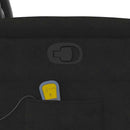 vidaXL fekete mikroszálas szövet dönthető masszázsfotel