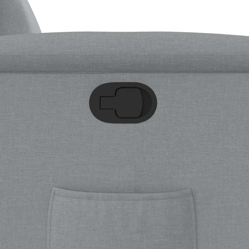 vidaXL világosszürke szövet dönthető fotel