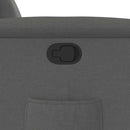 vidaXL sötétszürke szövet dönthető fotel