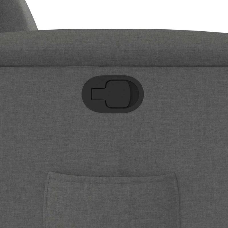 vidaXL sötétszürke szövet dönthető fotel