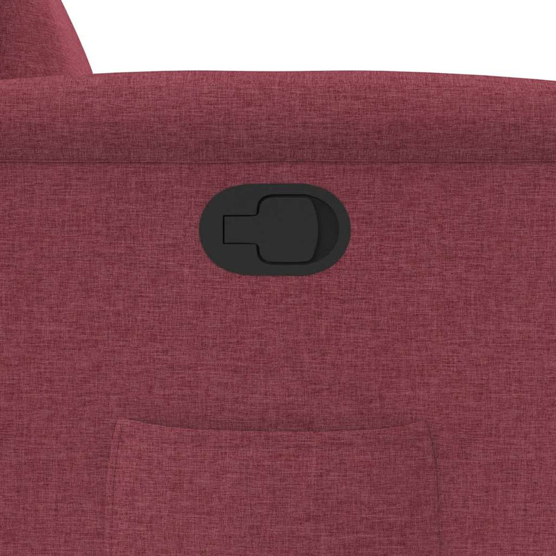 vidaXL bordó dönthető szövet fotel