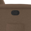 vidaXL barna szövet dönthető szék