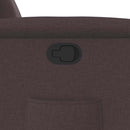 vidaXL sötétbarna szövet dönthető fotel