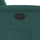 vidaXL sötétzöld szövet dönthető fotel