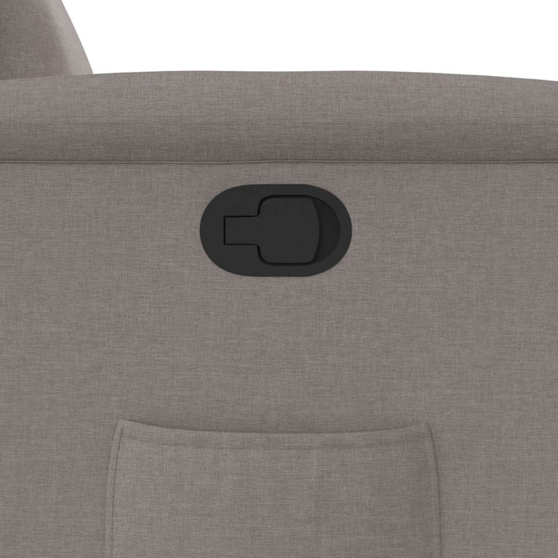 vidaXL tópszínű szövet dönthető fotel