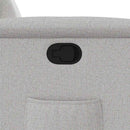 vidaXL felhőszürke szövet dönthető fotel