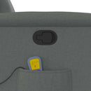 vidaXL sötétszürke szövet masszázsfotel