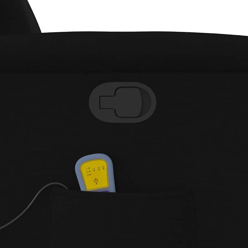 vidaXL fekete szövet dönthető masszázsfotel