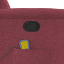 vidaXL bordó dönthető szövet masszázsfotel