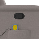 vidaXL tópszínű szövet dönthető masszázsfotel