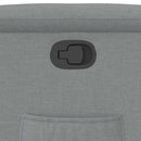 vidaXL világosszürke szövet dönthető fotel