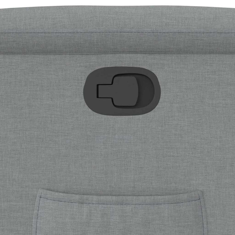 vidaXL világosszürke szövet dönthető fotel