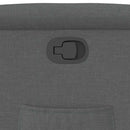 vidaXL sötétszürke szövet dönthető fotel