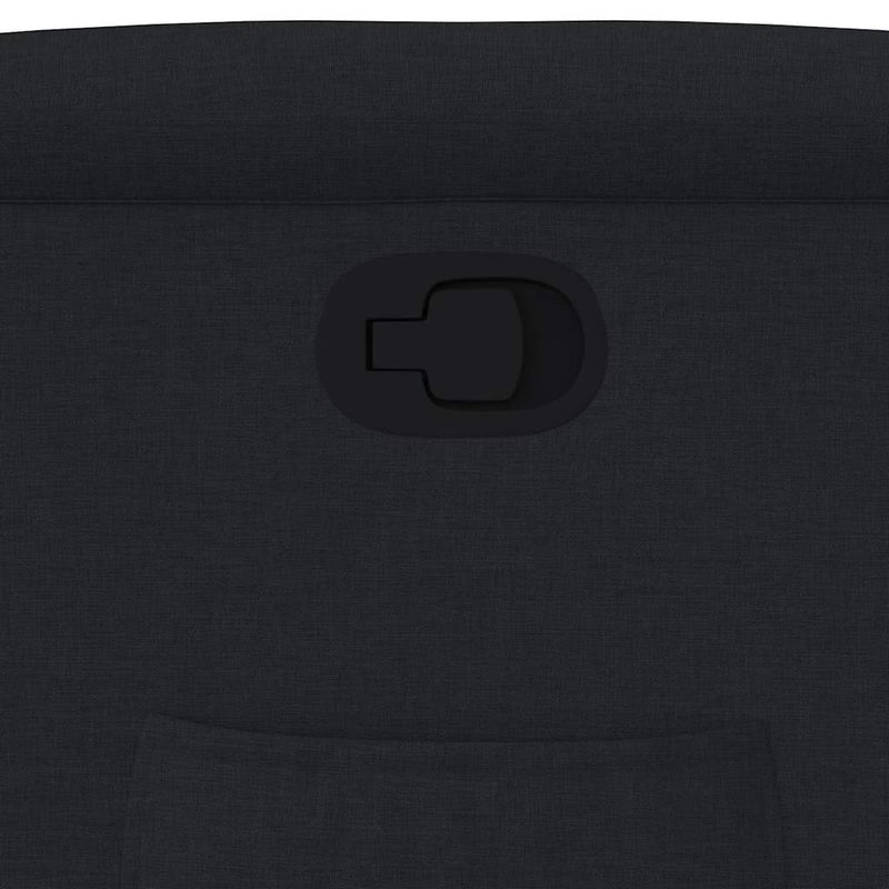 vidaXL fekete szövet dönthető fotel