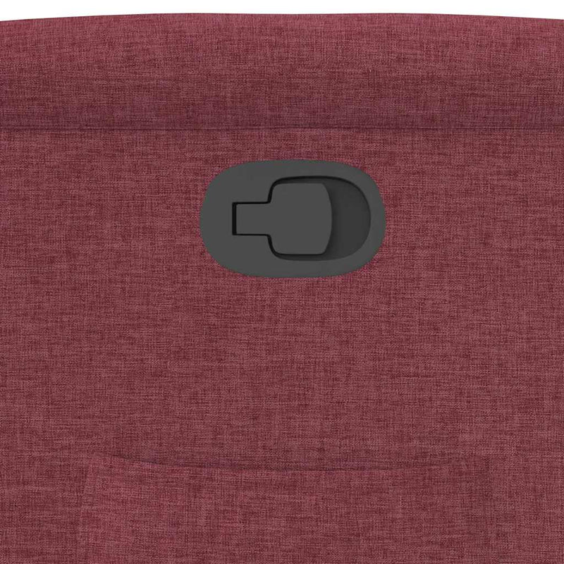 vidaXL bordó dönthető szövet fotel