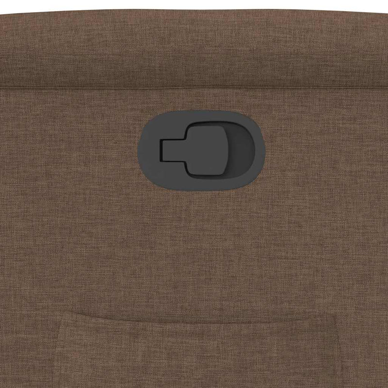 vidaXL barna szövet dönthető szék