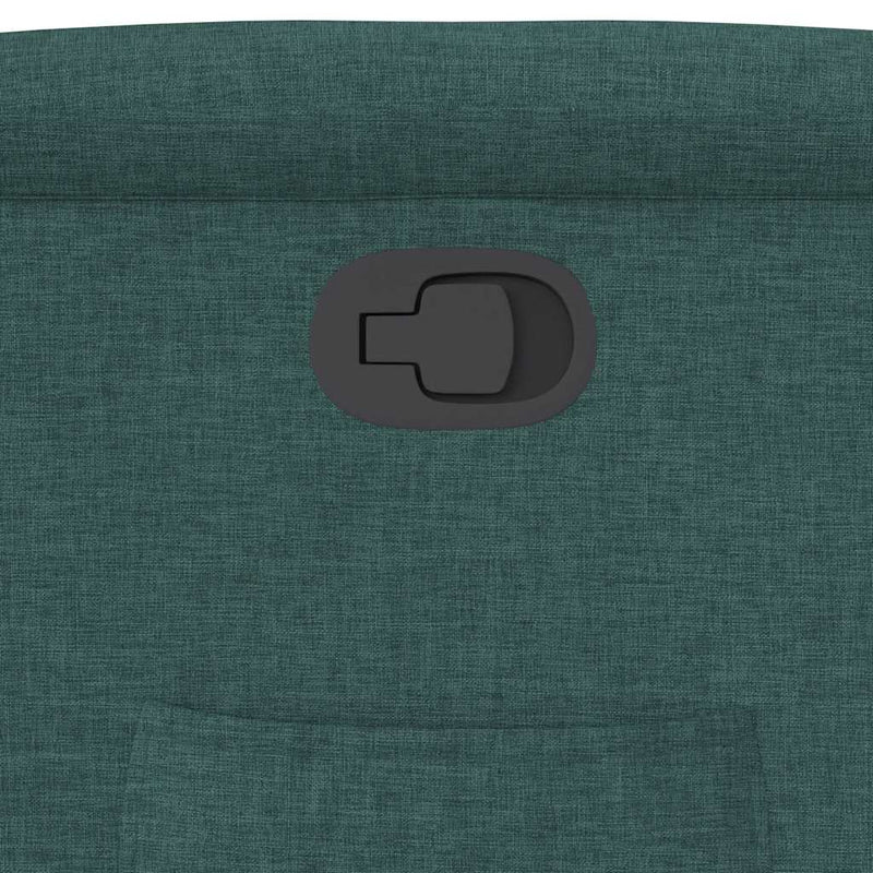 vidaXL sötétzöld szövet dönthető fotel