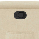 vidaXL krémszínű szövet dönthető fotel