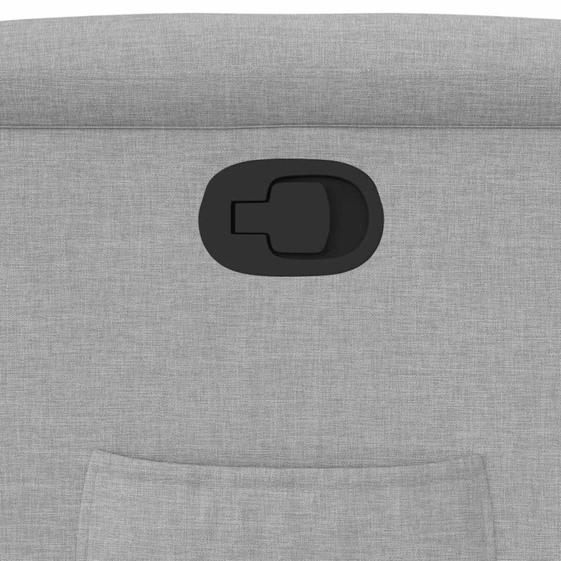 vidaXL felhőszürke szövet dönthető fotel