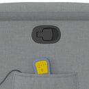 vidaXL világosszürke szövet dönthető masszázsfotel