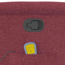 vidaXL bordó dönthető szövet masszázsfotel