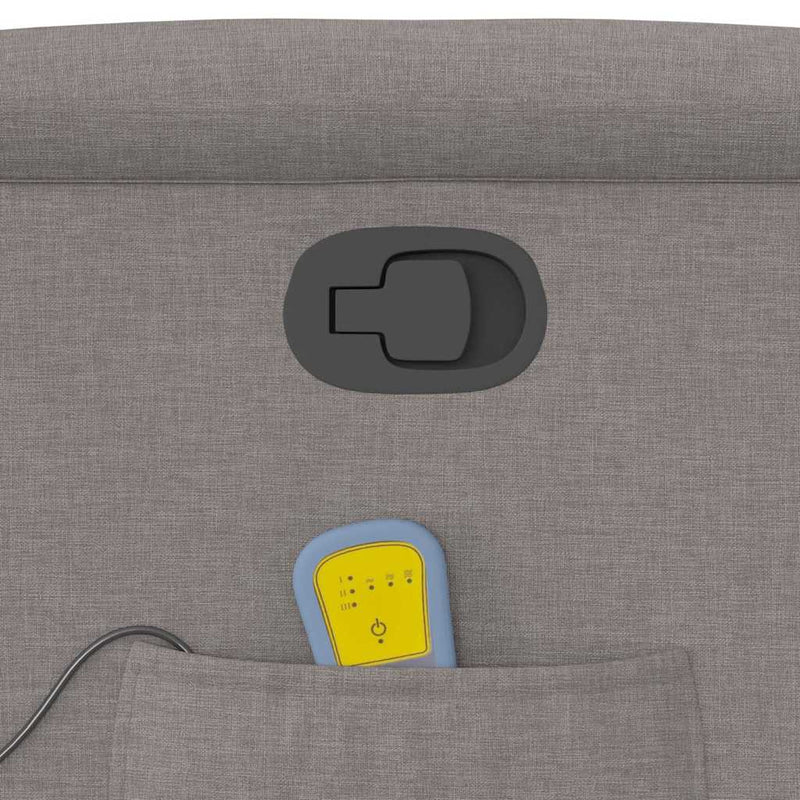 vidaXL tópszínű szövet dönthető masszázsfotel