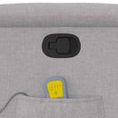 vidaXL felhőszürke szövet dönthető masszázsfotel