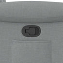 vidaXL világosszürke szövet dönthető fotel