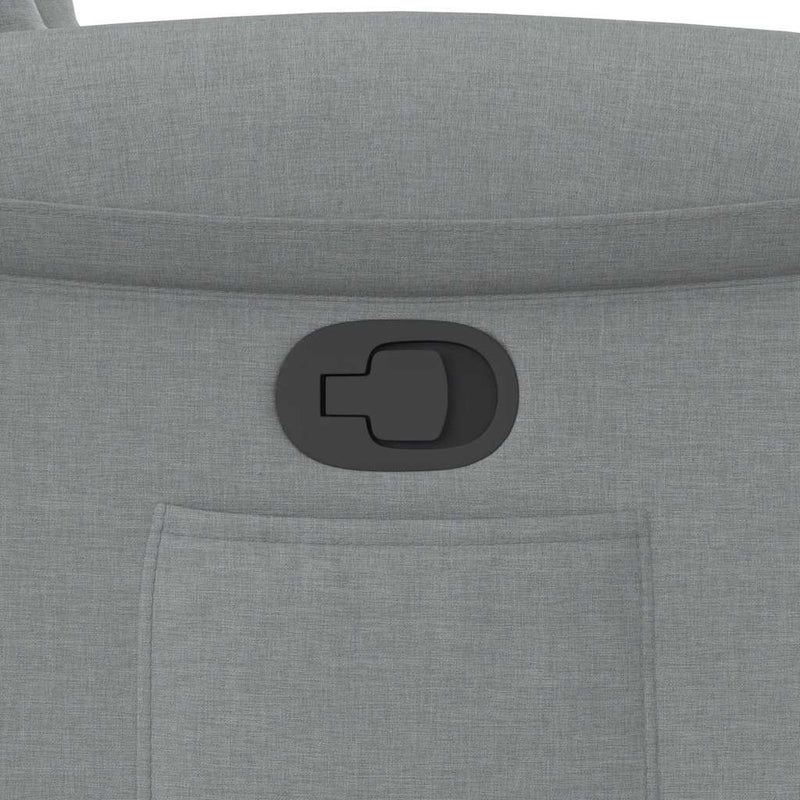 vidaXL világosszürke szövet dönthető fotel