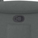 vidaXL sötétszürke szövet dönthető fotel