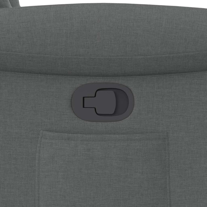 vidaXL sötétszürke szövet dönthető fotel