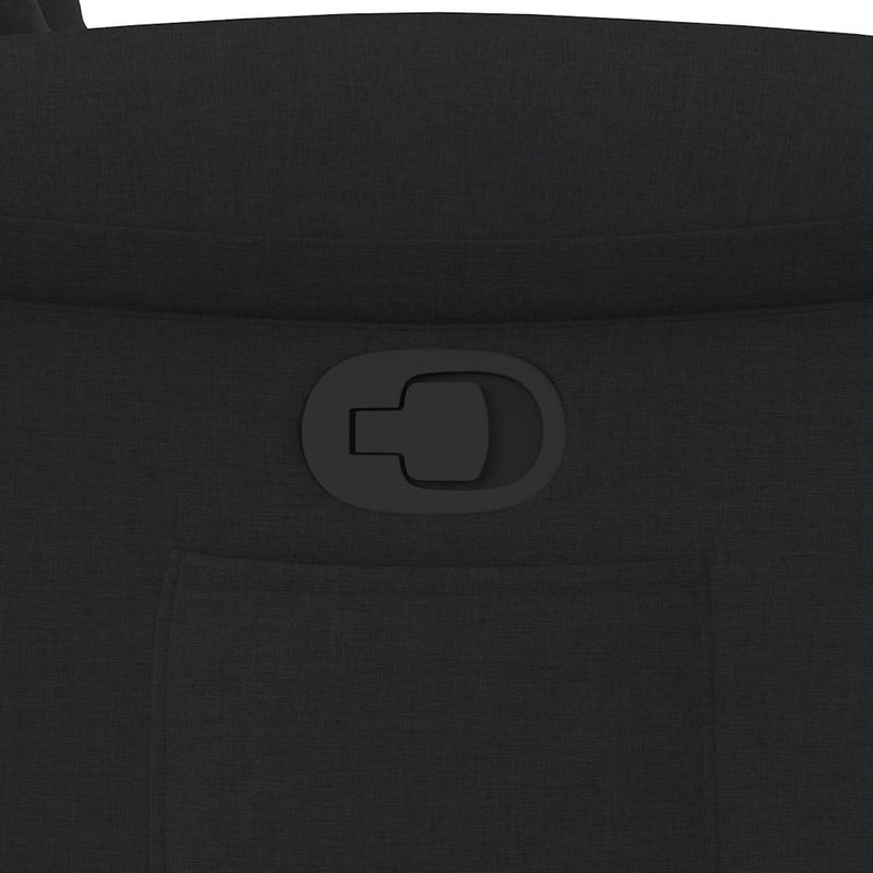 vidaXL fekete szövet dönthető fotel