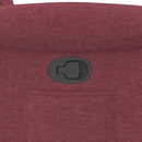 vidaXL bordó dönthető szövet fotel